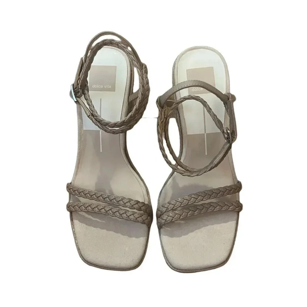 Dolce Vita Oro Women's Platform Block Heel Natural Size 8.5 NWOB‎